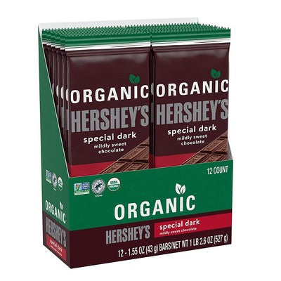 Organic Chocolate Bar (Pack of 12)